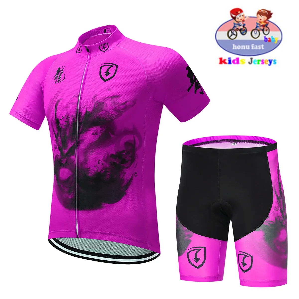 New Summer Boy Breathable Short Sleeve Kids Cycling Clothing Bike Clothes Outdoor Sportswear Riding Children Bicycle Wear