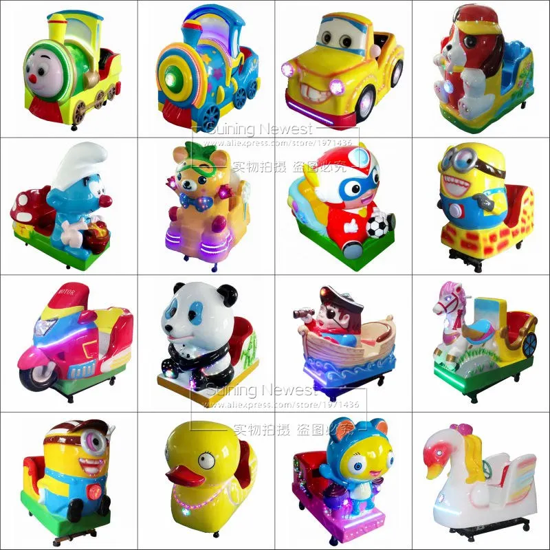 Shopping Malls Game Center Amusement Park Token Coin Operated Fiberglass Kiddie Rides Kids Arcade Game Machine