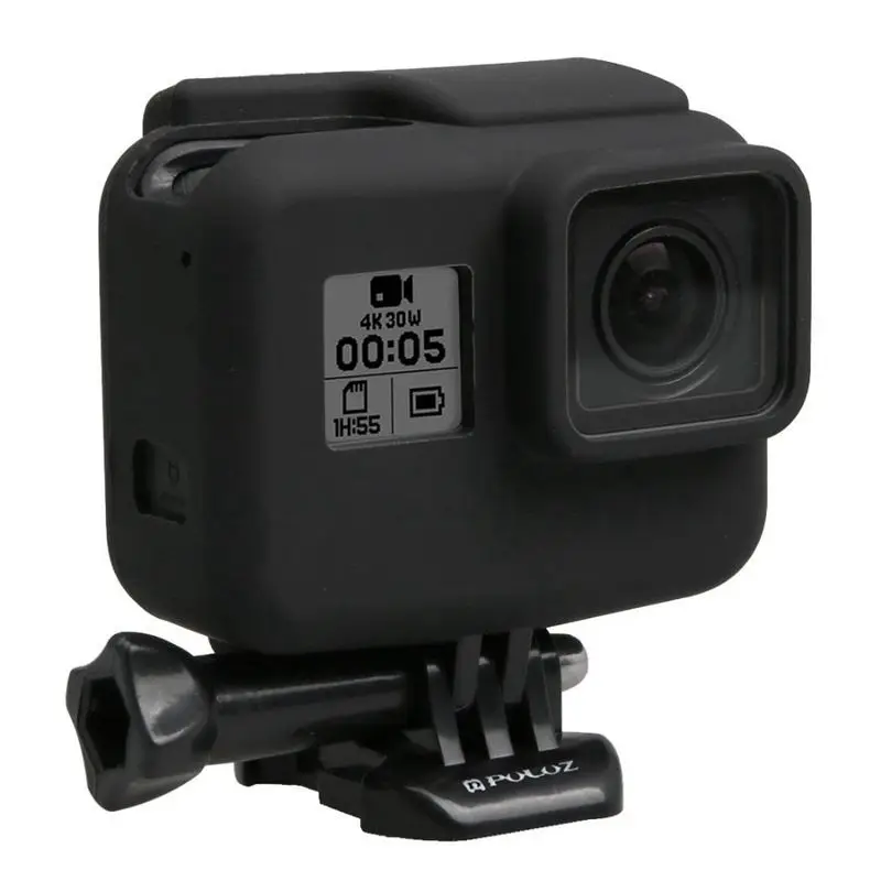PULUZ для Go Pro Аксессуары Корпус Крышка Solf силиконовый защитный чехол с боковой рамкой крышка объектива для GoPro HERO5 HERO 5(золото