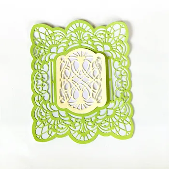 

4pcs/set Flower & Layer Frame Metal Stamps Embossing Card Stencil Decorative Scrapbooking Steel Craft Drafting Supplies