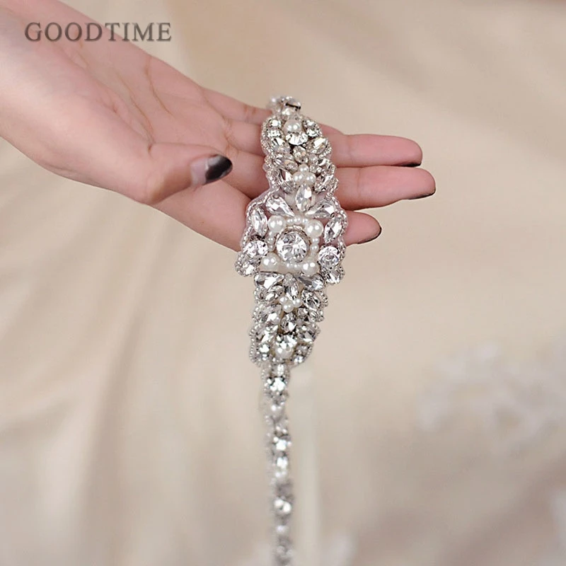 Noble Crystal Belt Rhinestones Belt Wedding Sashes Belt Pearl Bridal Belts Bridal Silver Diamond Belt For Girl Party Dress Gift