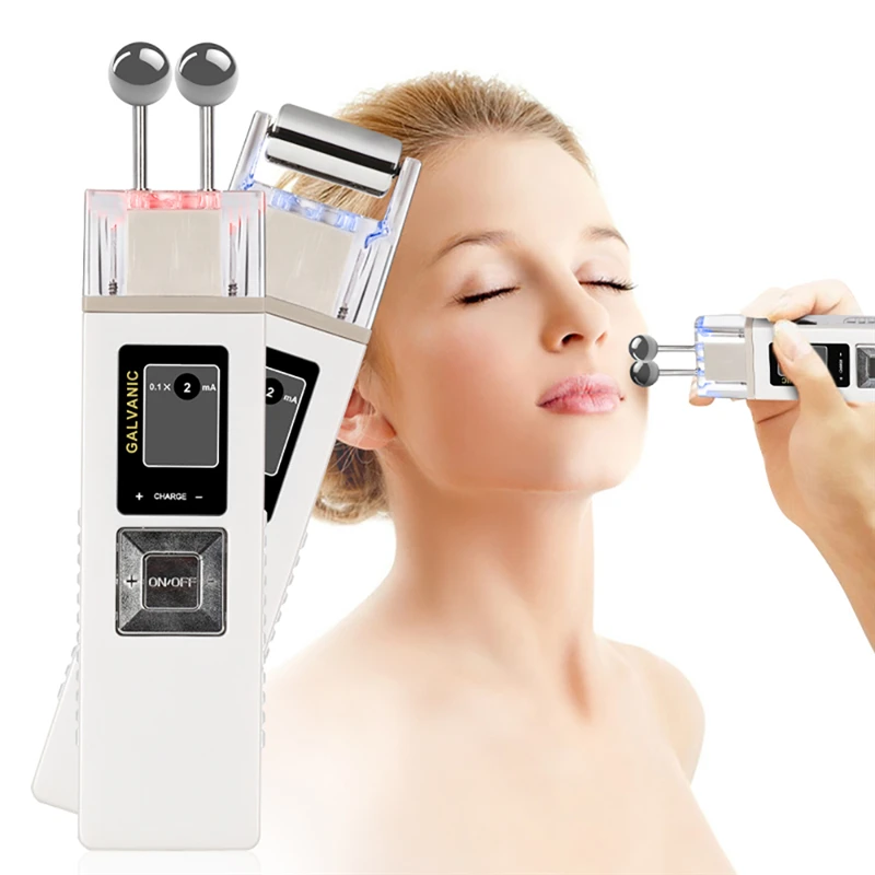 Galvanic Microcurrent Skin Firming Whiting Machine Iontophoresis Anti-aging Massager Skin Care SPA Salon Beauty
