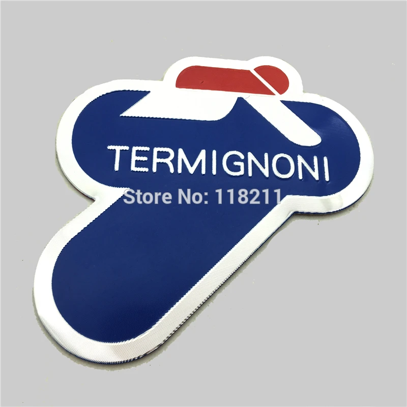 Универсальная 3D наклейка алюминиевая термостойкая на выхлопную трубу мотоцикла