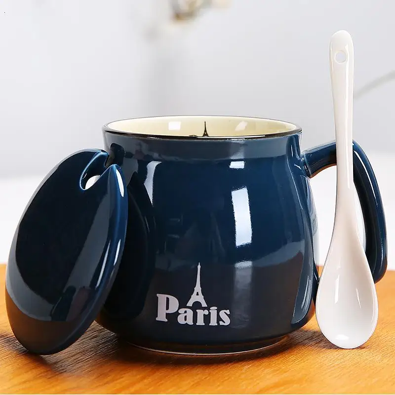 Version V Taza керамический большой Чай Кофе Молоко Tazze Colazione кофейная бутылка для воды аксессуары Caneca новинка керамическая чашка и кружка для путешествий - Цвет: Version V