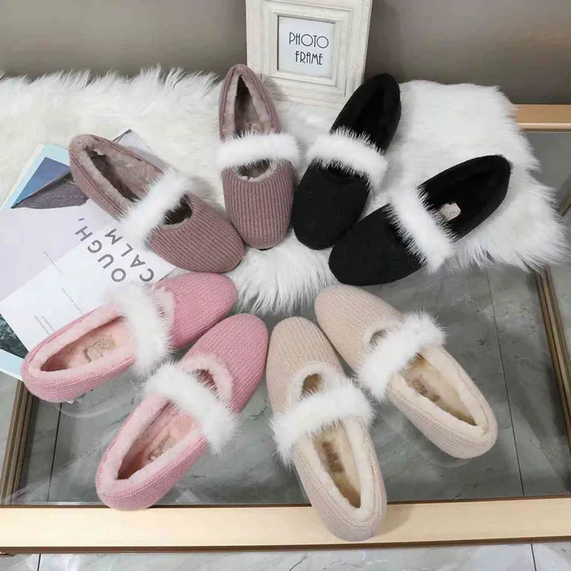 Обувь на плоской подошве; женская обувь; Сезон Зима; scarpe donna; женская обувь с круглым носком; Повседневная обувь; Buty Damskie; шерстяная обувь; chaussures femme; слипоны