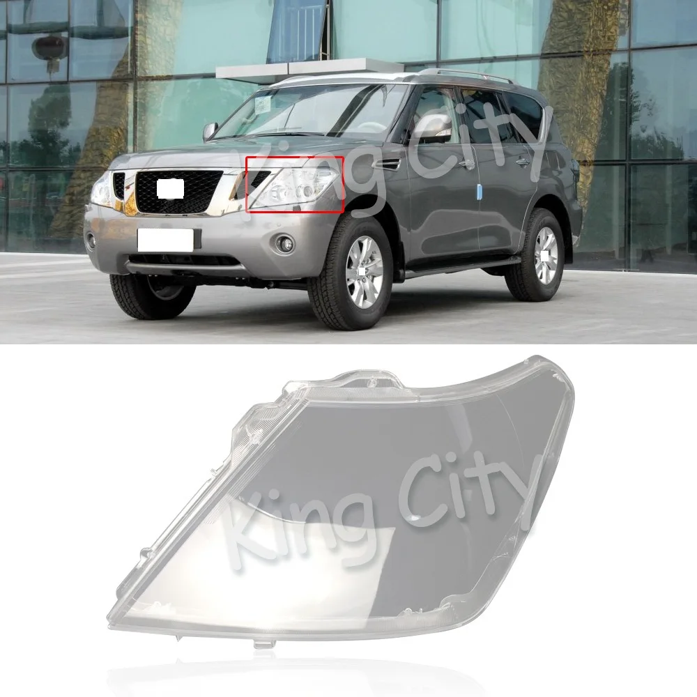 CAPQX 1 шт. для Nissan Patrol 16 передний головной светильник, крышка фары, абажур, водонепроницаемый яркий головной светильник
