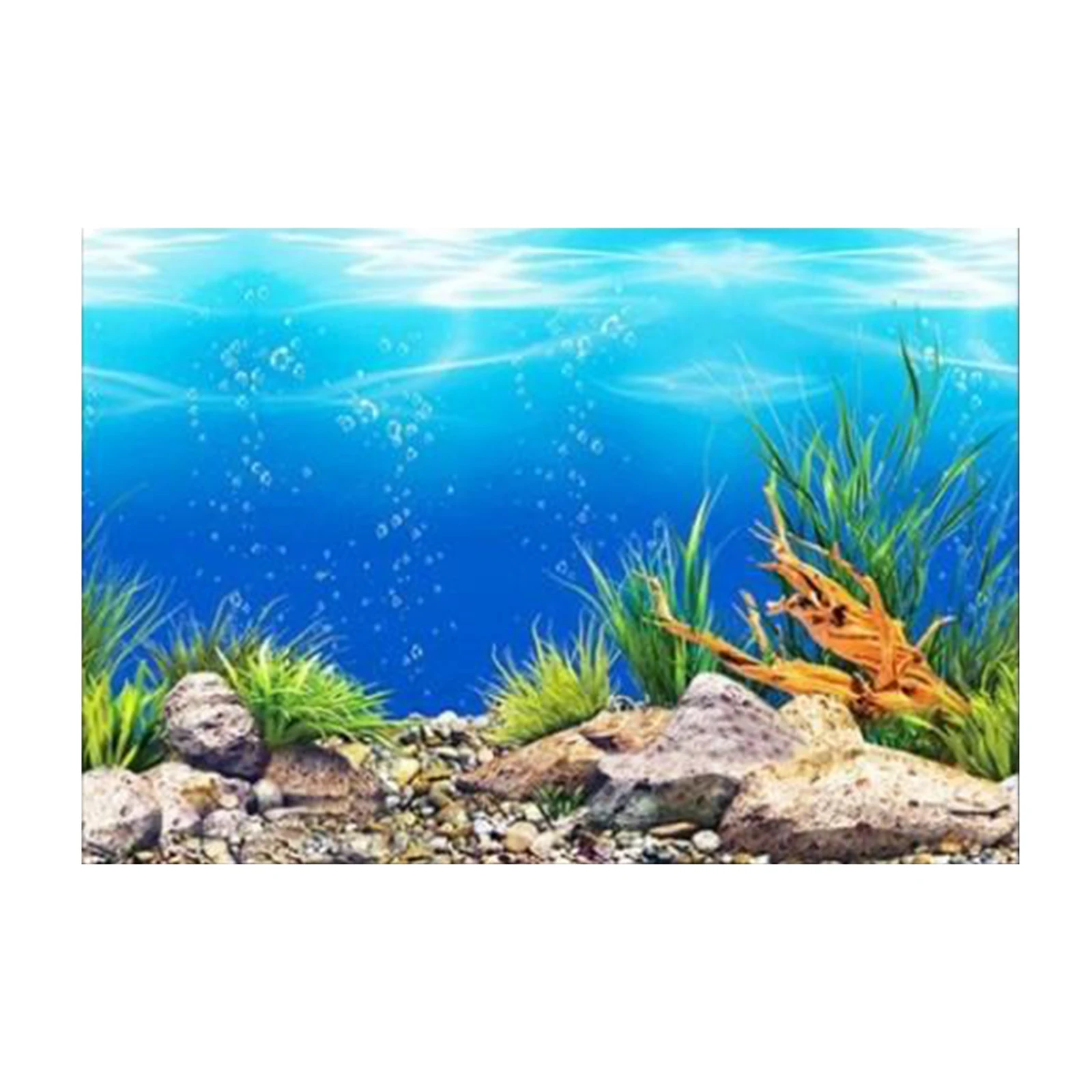 Ocean PVC Aquarium Background Poster Fish Tank Decoration Landscape