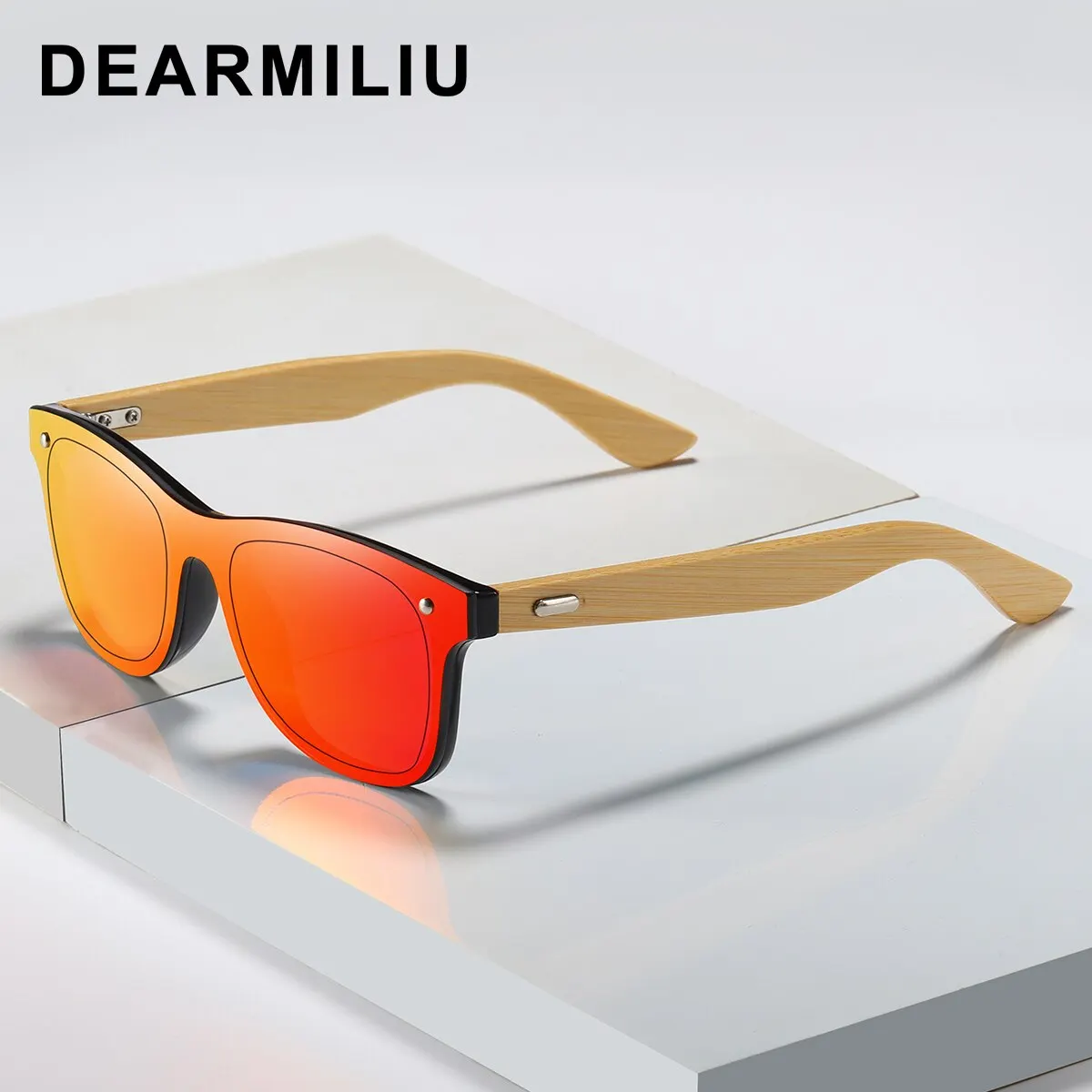 DEARMILIU натуральные винтажные деревянные солнцезащитные очки мужские модные солнцезащитные очки оригинальные деревянные Oculos de sol masculino UV400