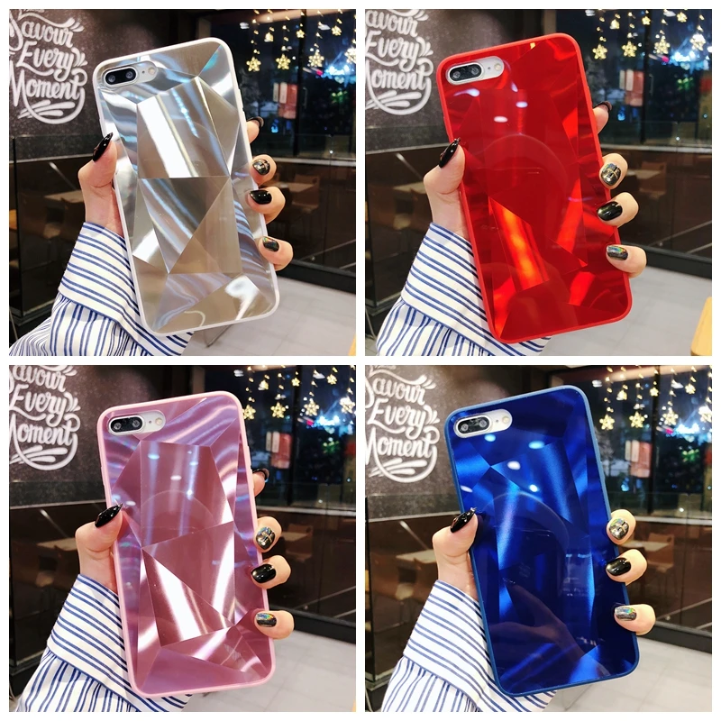 Зеркальный чехол из ТПУ для iPhone 11 Pro Max 7 8 Plus 6 6s X XS XR 1 5 | Мобильные телефоны и