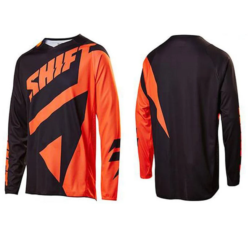 Новинка DH MX для мотогонок для мотокросса из ткани Джерси MX майка для скоростного велосипеда DH внедорожная футболка спортивная одежда для верховой езды - Цвет: Оранжевый
