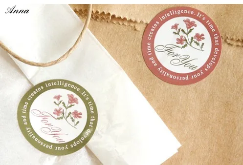 80 шт./лот подарочная упаковка наклейка круглой формы для вас упаковки украшение