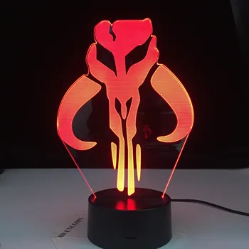 

3D Lamp Logo LED Nightlight Home Living Room Decoration Holiday Gifts Usb Atmosphere Lighting