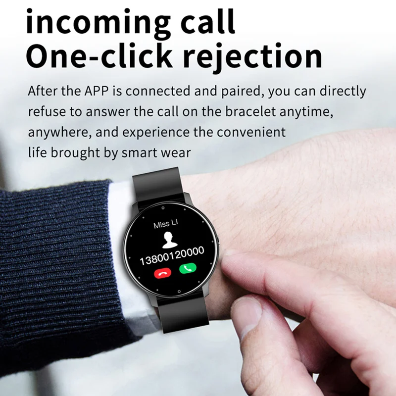 Previsão do Tempo Lembrete de Notificação Ip67 à Prova Relógios Inteligentes Femininos Real Atividade Rastreador Whatsapp Dip67 Água Smartveres - Image 5