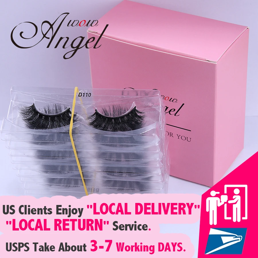 WOWANGEL 10 Pairs Wholesale No Box Eyelashes 3D Mink Lashes Natural/Thick Long Lashes Dramatic Soft False Eyelashes D101 WOWANGEL 10 Pairs Wholesale No Box Eyelashes 3D Mink Lashes Natural/Thick Long Lashes Dramatic Soft False Eyelashes D101