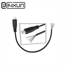 1 шт. USB 2,0 type C штекер 25 см Тип сварки USB-C DIY od3.5 мм ремонт кабель Разъем зарядного устройства для Xiaomi, зарядка сокровище