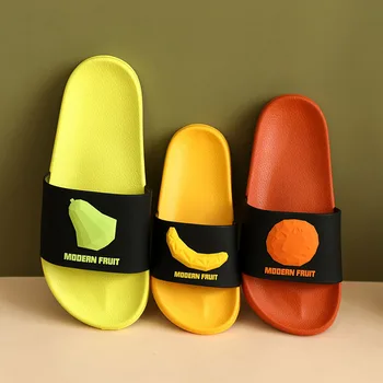 

f Women 2020 Fruit Pattern Parent Child Slipper Men'S Summer Sandals Anti Slip Wearable Indoor Bathroom Slipper Ladies Plus Size