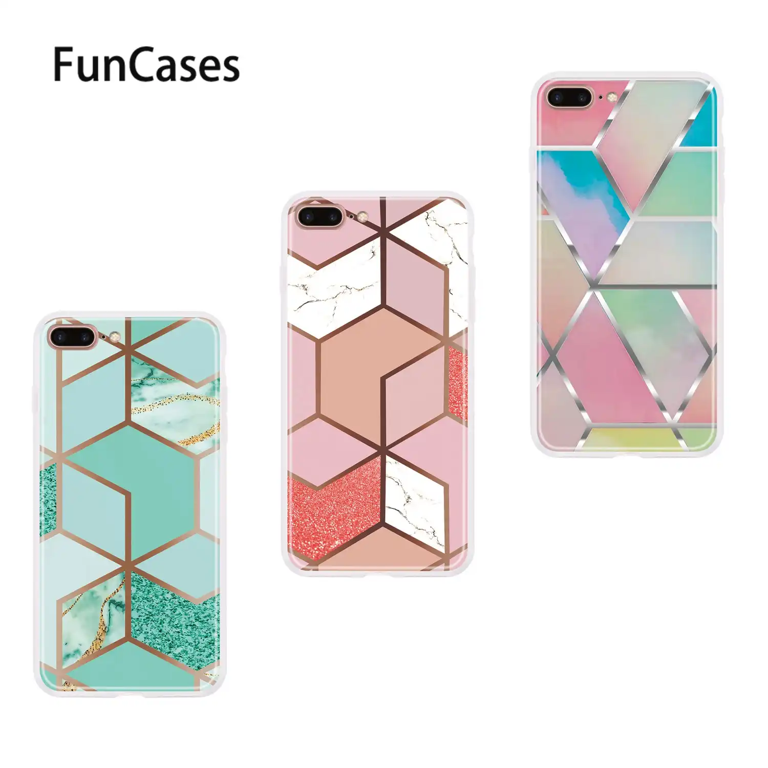 Cube Soft Silicone Protector For Estuche Iphone 7 Plus Fundas Telefoon Cell Covers Sfor Shell Apple Iphone Estuche 8 Plus 5 5 Wallet Cases Aliexpress