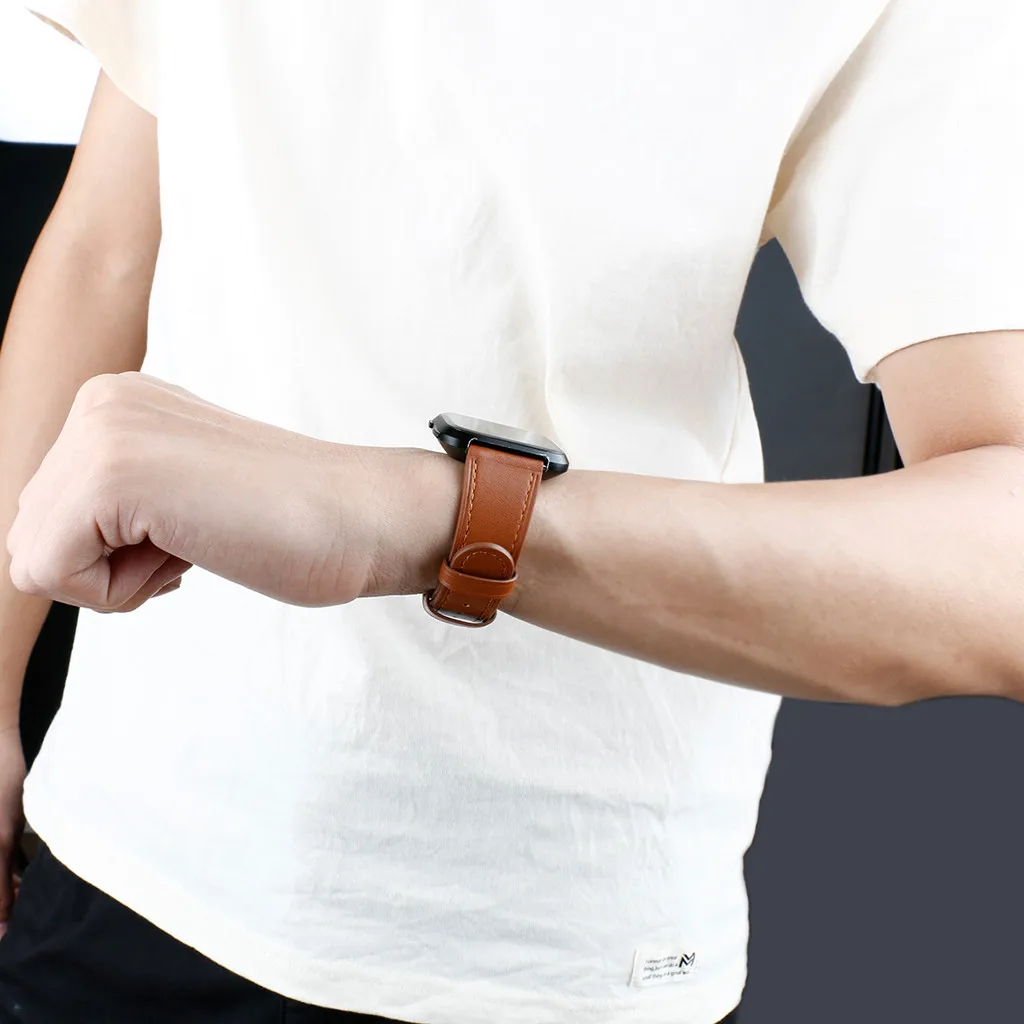Роскошный кожаный ремешок, браслет, часы, ремешок на запястье, ремешок для часов, Модные Смарт-аксессуары для Fitbit Versa/versa Lite