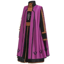 Холодное сердце 2 Анна Эльза 2 новое платье принцессы для девочек детская Рождественская одежда на заказ Детское зимнее платье Эльзы для девочек