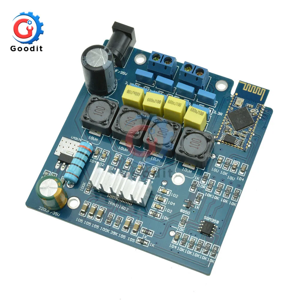 Плата усилителя мощности TPA3116 2*50 Вт Bluetooth 4 0 плата мини цифрового модуля PCB