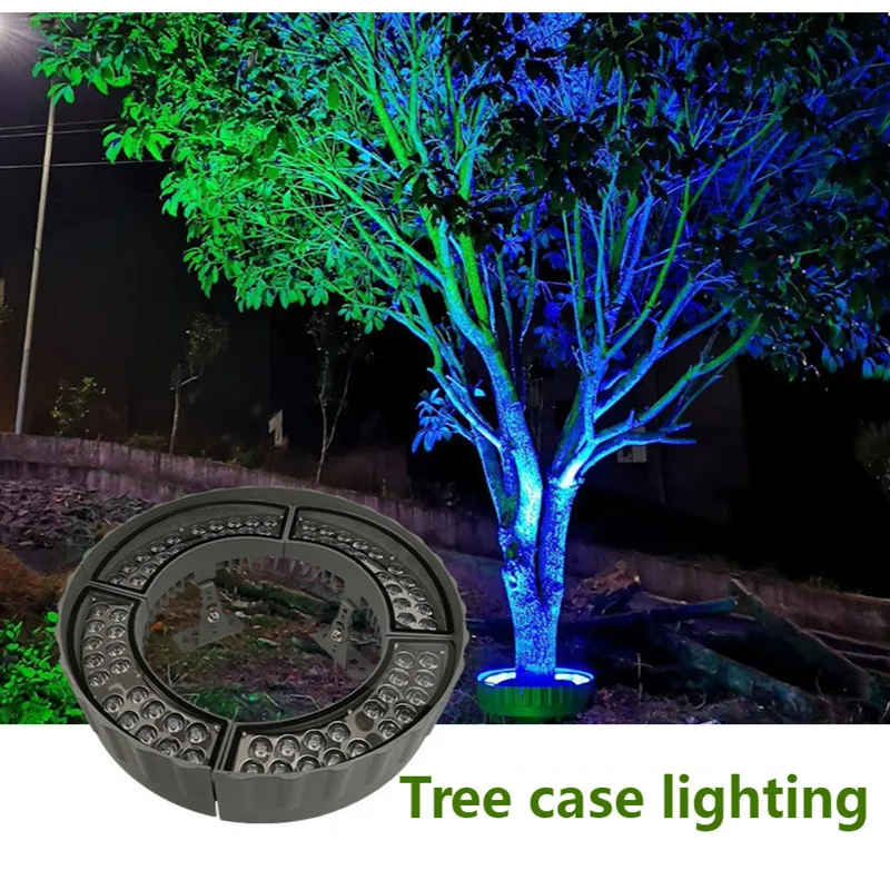 

Colorful Landscape Tree Light Ring Park Road Hoop Lamp LED Tree Lamp Lighting Project Outdoor Waterproof DC24V 72W Super Bright