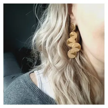 

Retro Metal Alloy Earrings Fashion Simple Creative Cool Ear Stud Female