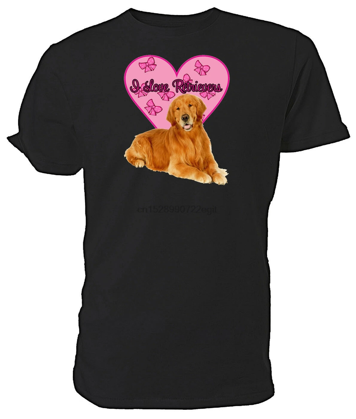 Golden Retriever Dog I Love Retrievers T shirt - Choice of size colours |
