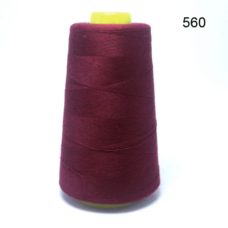 Швейная нить 3000 ярдов/402 полиэстер высокоскоростная копировальная линия швейная нить/нить для швейной машины - Цвет: 560