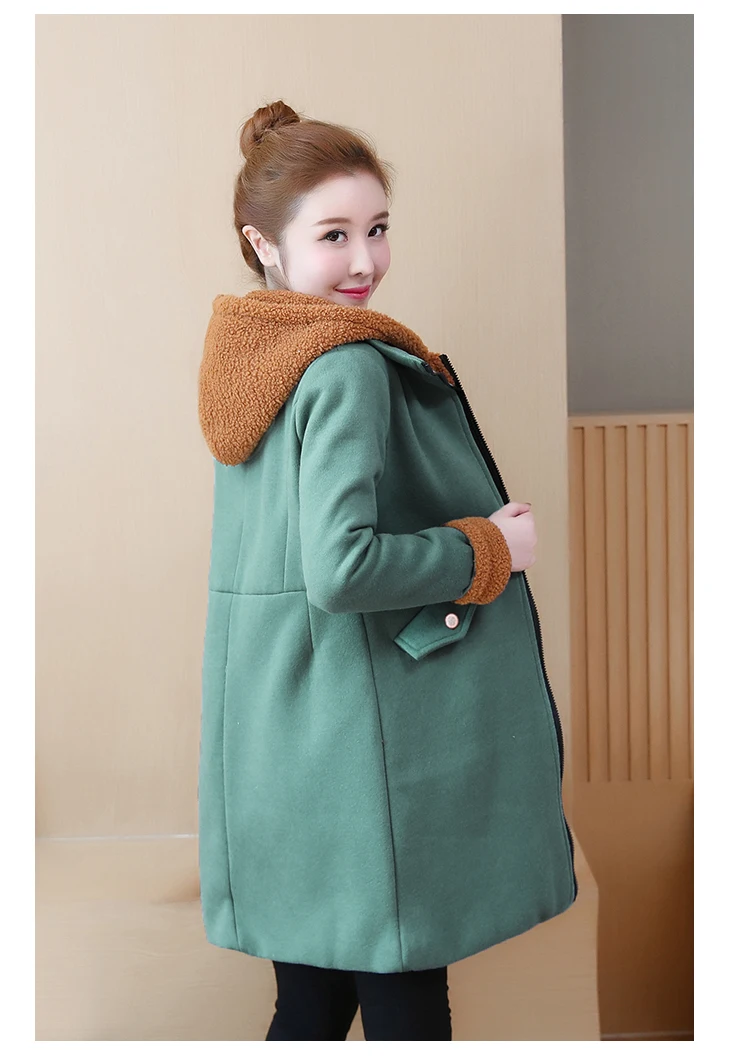 Теплое плюшевое пуховое пальто для женщин, зимнее повседневное хлопковое пальто с капюшоном размера плюс, женское толстое элегантное пальто в стиле Харадзюку