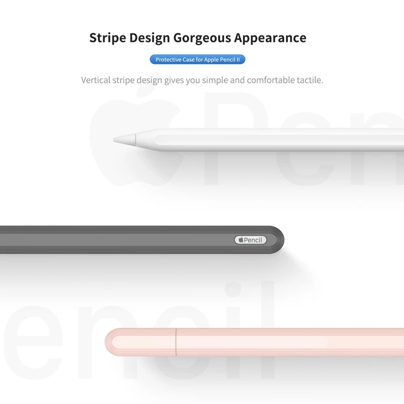 Мягкий силиконовый чехол ROCK для Apple Pencil 2, защитный чехол для iPad, планшета, стилус, защитный чехол для Apple Pen 2nd