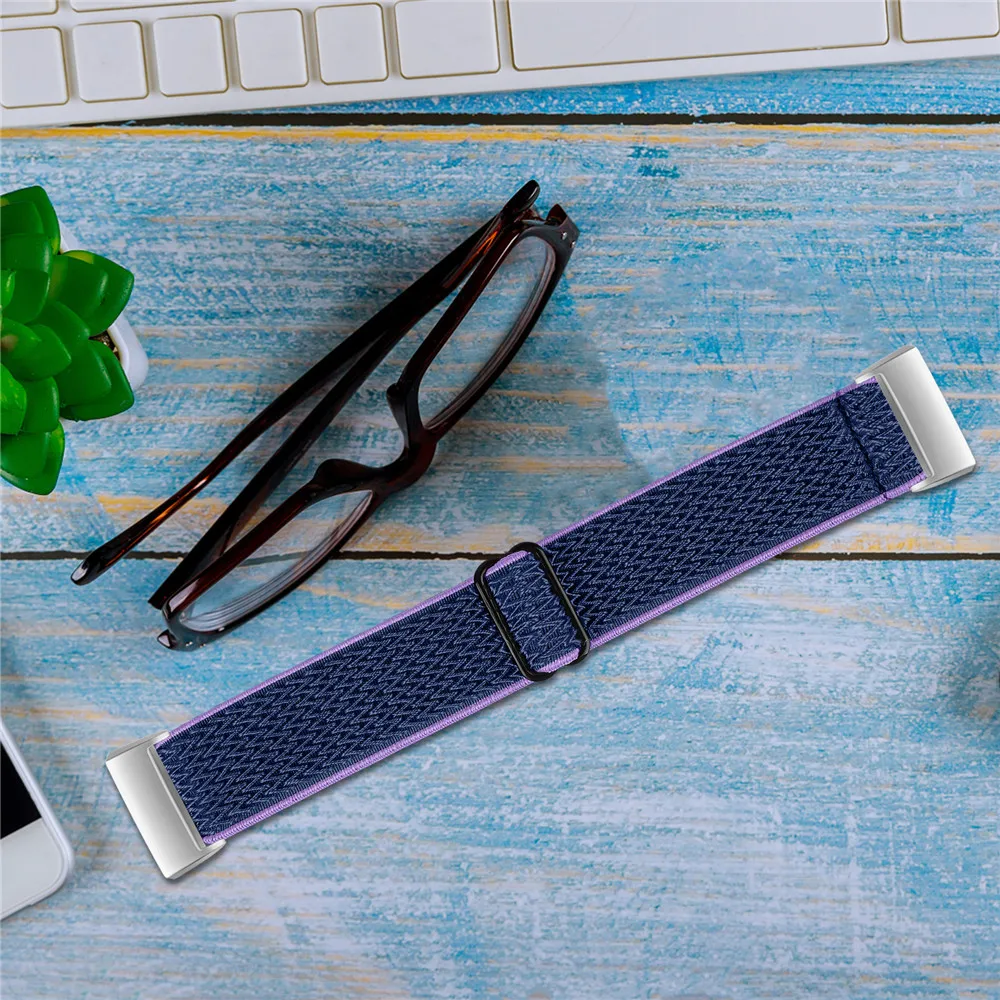 Essidi New Nylon Elastic Bracelet Band Loop For Fitbit Charge 5 4 3 2 Woven Sports Watch Wrist Strap For Fitbit Charge 3 4 se