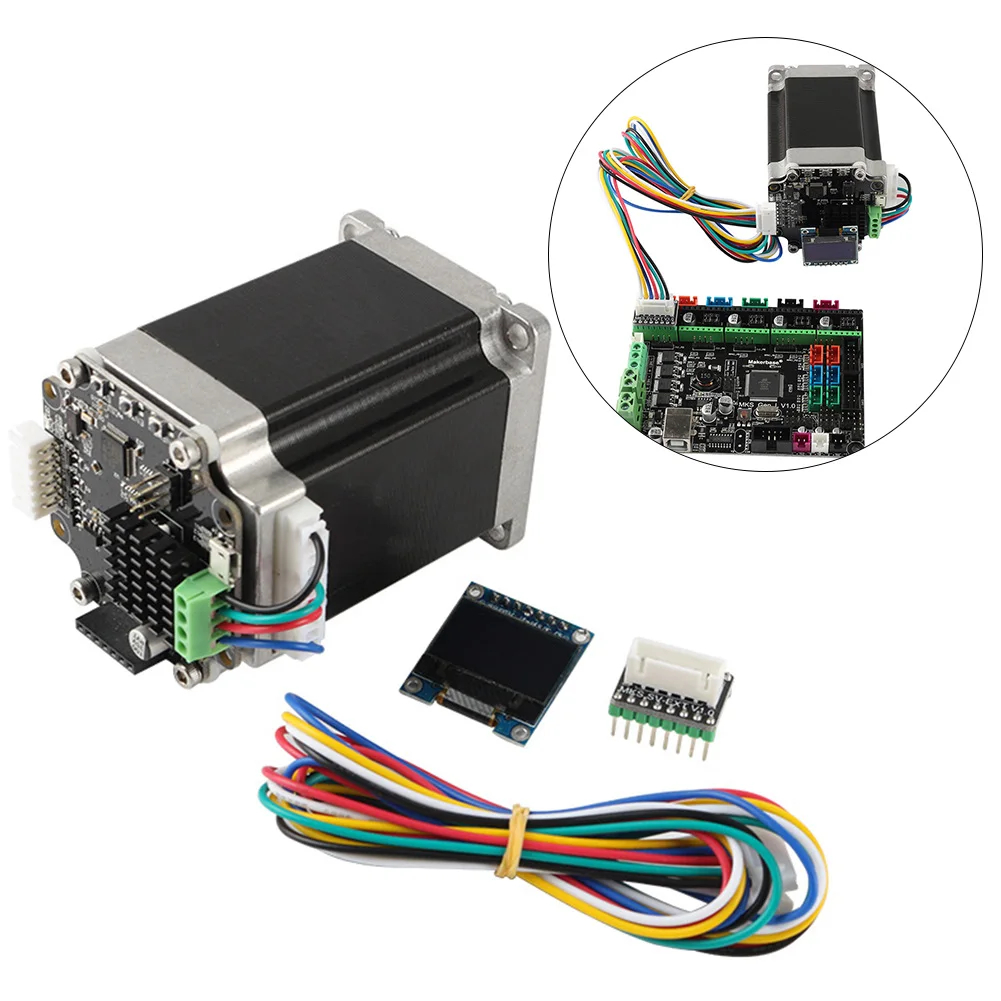STM32 адаптер аксессуары 3d принтер печать шаговый двигатель комплект Закрытая петля пластина предотвращает потерю шаг стабильный дисплей SERVO57B