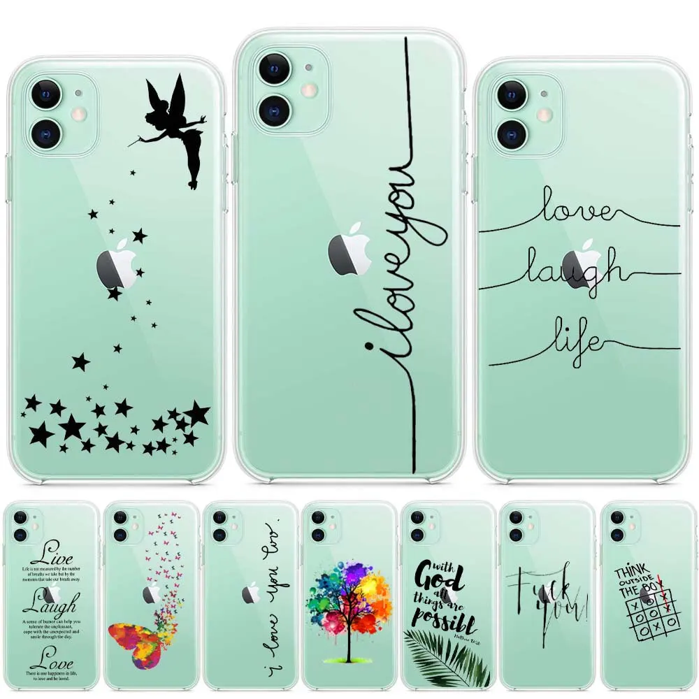 Мягкий силиконовый чехол для iphone 11 pro 12 Max 12mini Xr XsMax 6s 7 7plus 8 8plus Se 2020 X Xs 5S 6 TPU|Бамперы| |