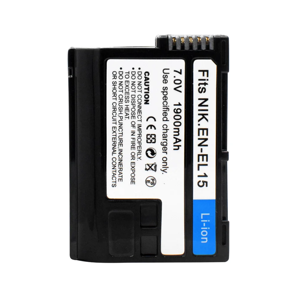 Акция 2 шт EN-EL15 1900mAh 7,0 V Аккумулятор для Nikon DSLR D500 D600 D610 D750 D7000