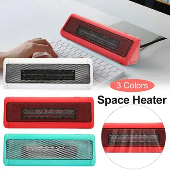 

Portable Space Heater Personal Small Ceramic Heater Desktop Electric Heater Fan For Home Office Table