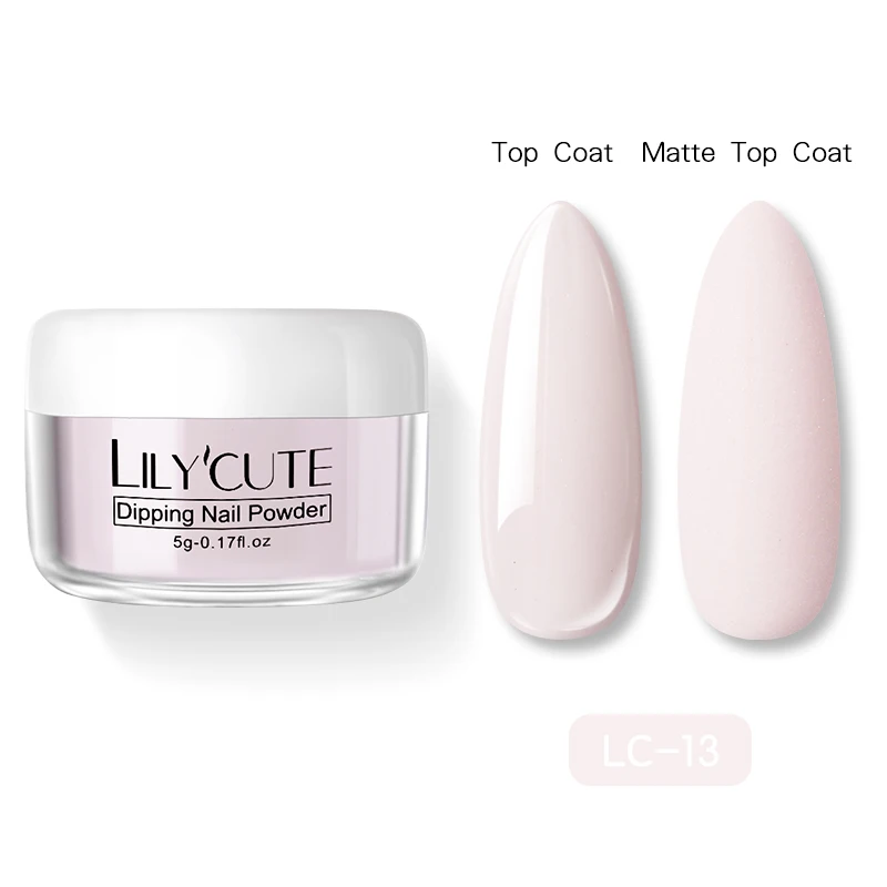 LILYCUTE погружение французский порошок ногтей блеск пигмент градиент ногтей естественный цвет голографическое искусство ногтей украшения Dip блеск - Цвет: LC-13