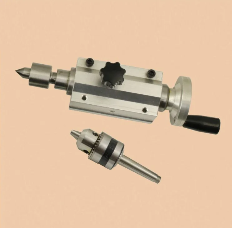 Woodworking lathe spindle tailstock, MT1 tailstock thimble, drill chuck