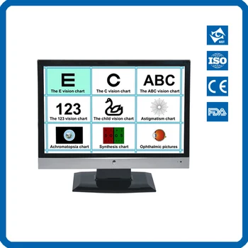 

CP-27B Professional eye parts store Multifunction vision test software LCD Chart with Ruler can be used on your computer