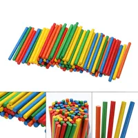 100pcs Colorful Bamboo Counting Sticks Mathematics Montessori Teaching Aids Counting Rod Kids Preschool Math Learning Toy 2