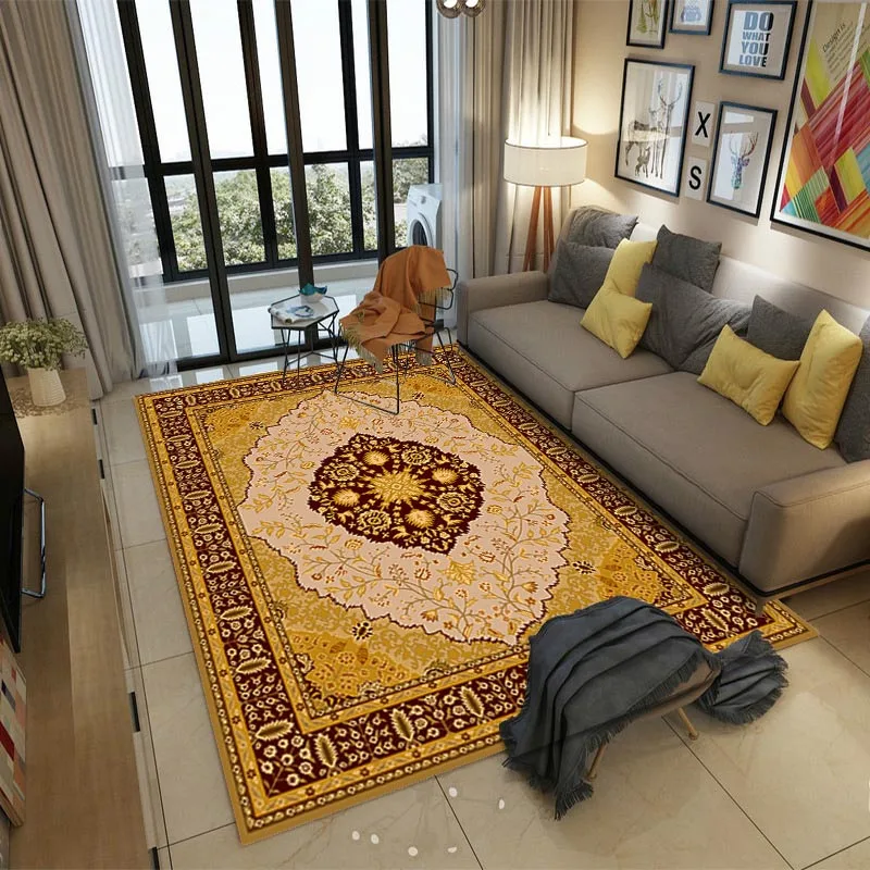 Европейский классический персидский художественный ковер для гостиной спальни Противоскользящий коврик для пола модные кухонные ковры, коврики - Цвет: 10