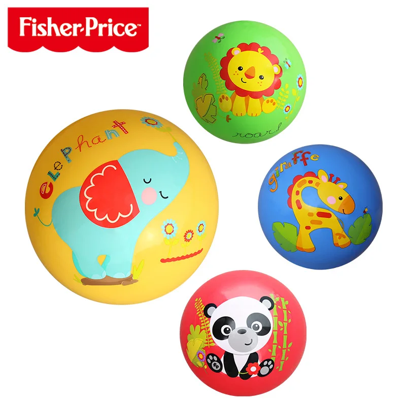 FISHER-PRICE 9-Inch pai qiu Kindergarten Children Rubber Ball Baby Inflatable Toy Ball Cartoon Ball 22 Centimeter