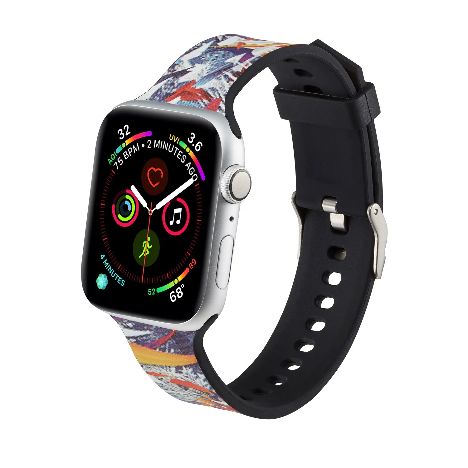 Для Apple Watch 38 мм 42 мм 40 мм 44 мм мягкий ремешок мультфильм камуфляж браслет для iwatch серии 5 4 3 2 1 Аксессуары для умных часов