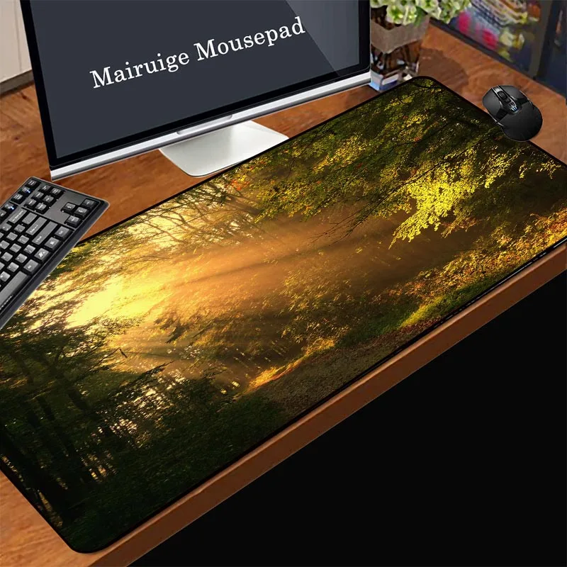 

Mairuige Game Anime Mouse Pad Beautiful Tindal Ray Forest Pattern Natural Rubber Non-slip Dormitory Office Computer Desk Mat