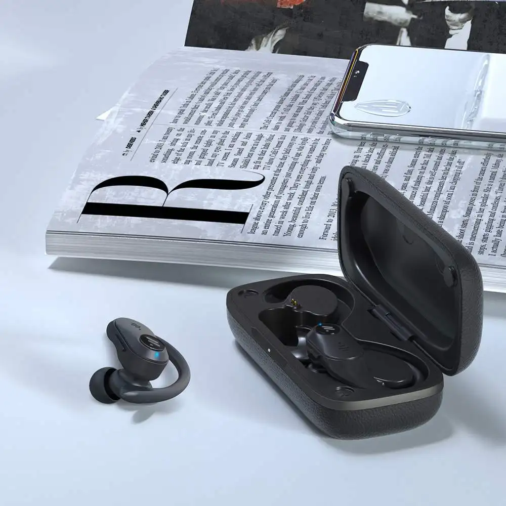 BlitzWolf BW-FYE10 TWS bluetooth 5.0 Earphone Wireless Earphone Sports Earhooks Earbuds 13mm Large Dynamic Driver Bass Stereo