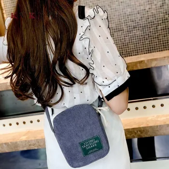 

2020 Summer Mini Bag Female Casual Wild Vertical Stripes Small Square Bag Corduroy Wild Shoulder Messenger Bag Black for Girls