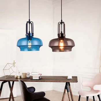 

Nordic Design Art LED Glass Pendant Lights Lighting Modern Colorful Pendant Lamp Cafe Bar Bedroom Hanging Lamp Decor Fixtures