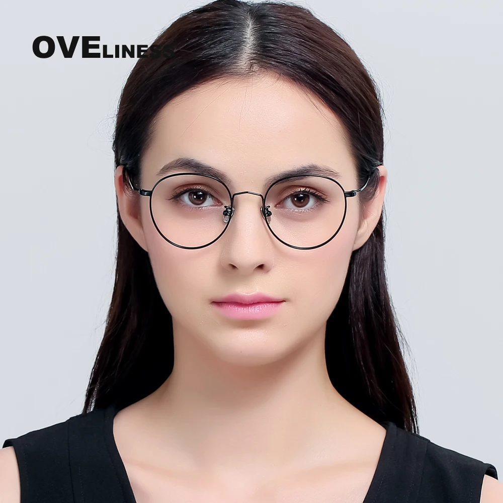

spectacles frame round glasses gold color optical eyewear frame Prescription eyeglasses computer glasses metal glasses frame