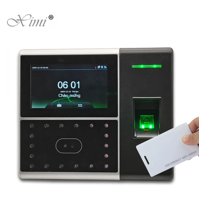 Iface302 лицо + отпечаток пальца RFID карта посещаемость времени и система контроля