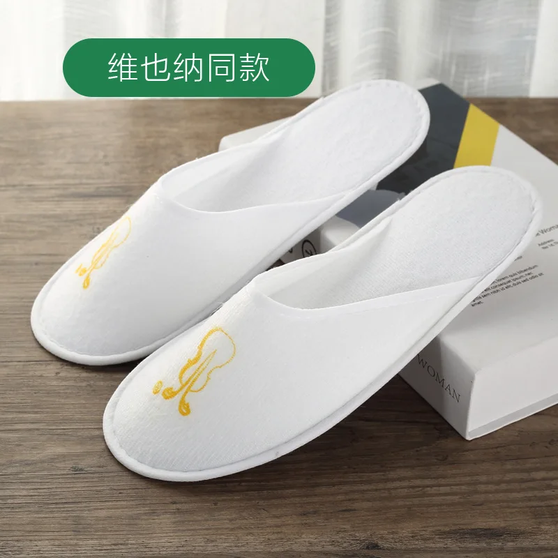 

Hotel Room Disposable Slippers Hospitality Slipper Plush Home Anti-slip Slipper