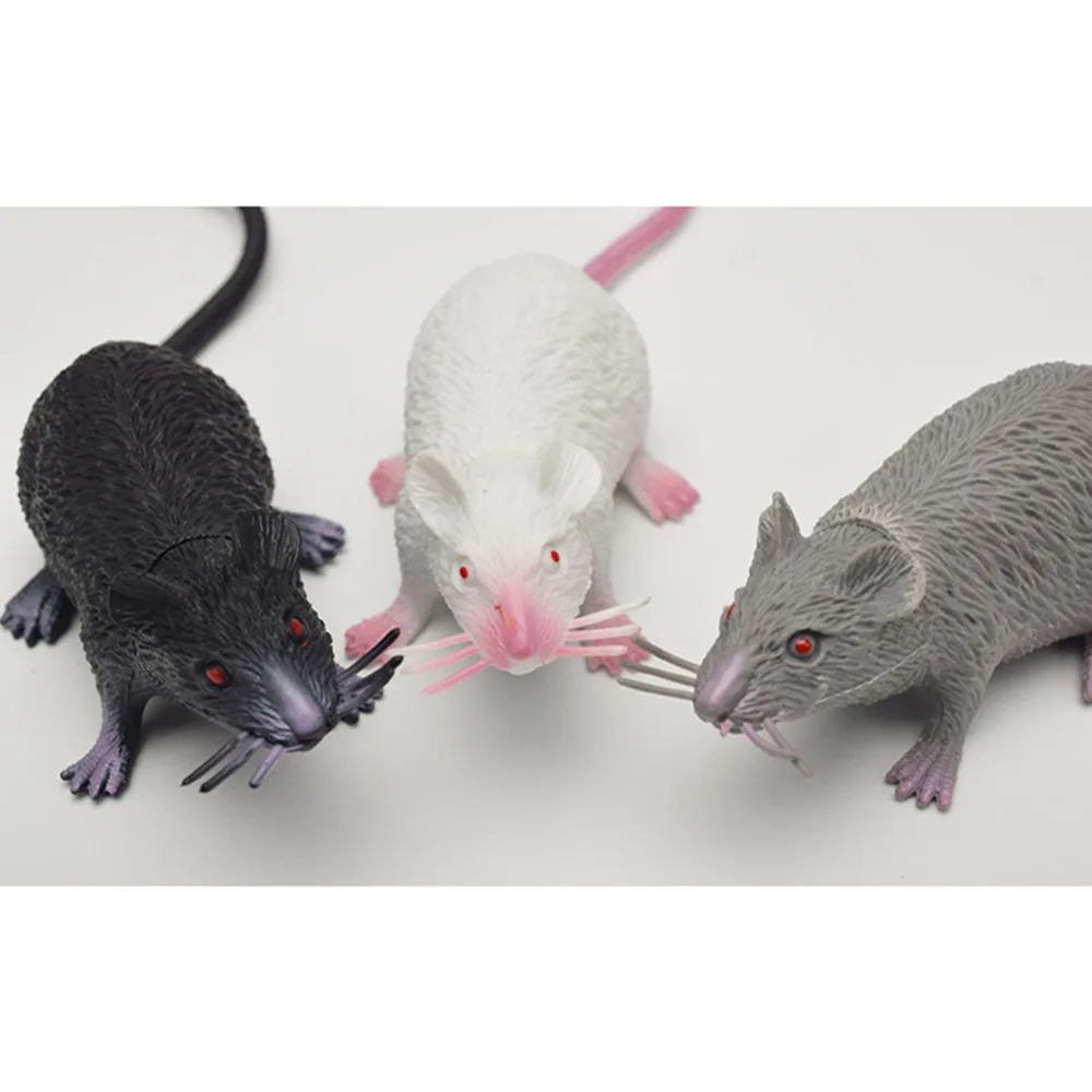 6 pcs simulation mouse halloween funny rat plastic rat halloween